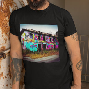 Schoonheid in Vernietiging Verlaten woning T-shirt