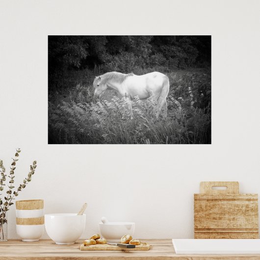 Schoonheid in zwart-wit poster (Keuken)