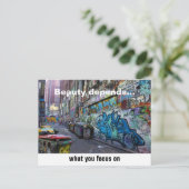 Schoonheid is afhankelijk van briefkaart (Staand voorkant)