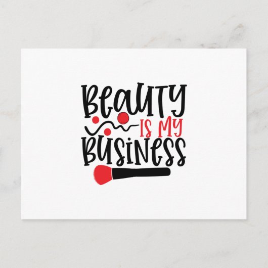 Schoonheid is mijn bedrijf- Coole make-up Briefkaart (Voorkant)