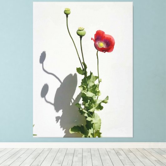 Schoonheid is ook het Beest. Canvas Afdruk (Insitu (Houten vloer))