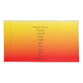 Schoonheid is overal rood tot geel vervagen kussensloop (Achterkant-Links)