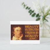 Schoonheid is Waarheid Briefkaart (Staand voorkant)