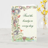 Schoonheid Kaart (Gele Bloem)