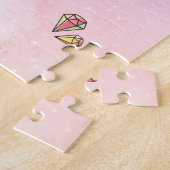 Schoonheid Kawaii Kat Naam Legpuzzel (Zijkant)