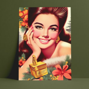 Schoonheid Kerst Vrouw Briefkaart