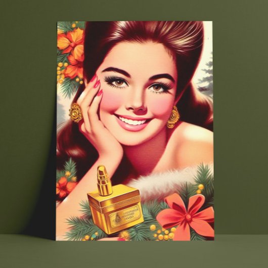Schoonheid Kerst Vrouw Briefkaart