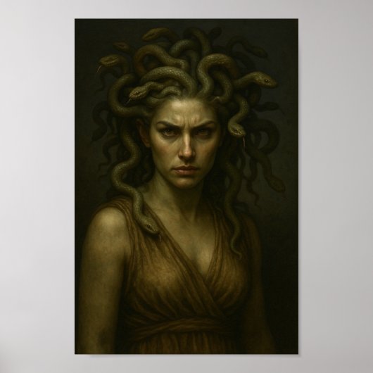 Schoonheid, kracht en mythe – Medusa Poster (Voorkant)