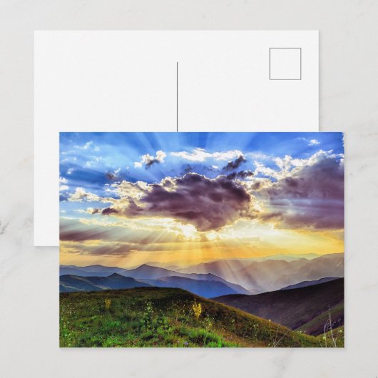 Schoonheid, landschapsfoto van de natuur briefkaart (Voorkant / Achterkant)