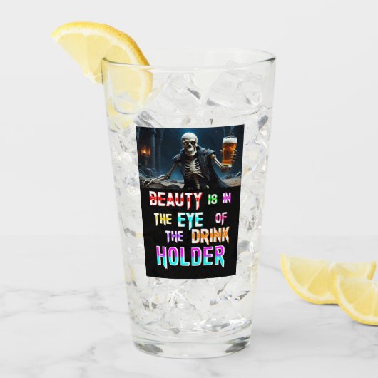 Schoonheid ligt in het oog van de Drink Glas (Voorkant ijs)