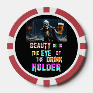 Schoonheid ligt in het oog van de Drink Poker Chips