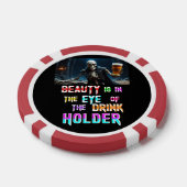 Schoonheid ligt in het oog van de Drink Poker Chips (Enkel)