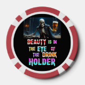 Schoonheid ligt in het oog van de Drink Poker Chips (Achterkant)