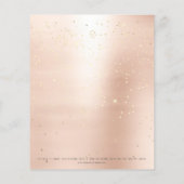 Schoonheid Lippen Kus Make-up Artiest Confetti Roo Flyer (Achterkant)