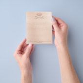 Schoonheid Lippen Kus Make-up Artiest Confetti Roz Flyer (Hand)