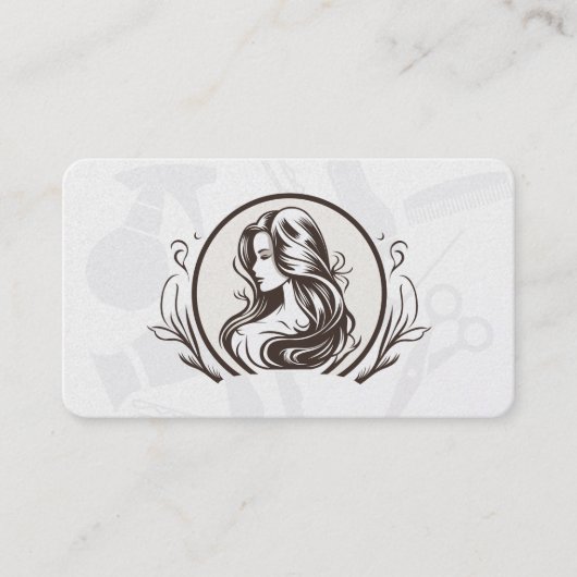 Schoonheid Logo Haar | Afspraak Afsprakenkaartje (Voorkant)