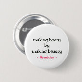 Schoonheid maken ronde button 5,7 cm (Voorkant /achterkant)