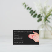 Schoonheid Manicure Mode Visitekaartje (Staand voorkant)