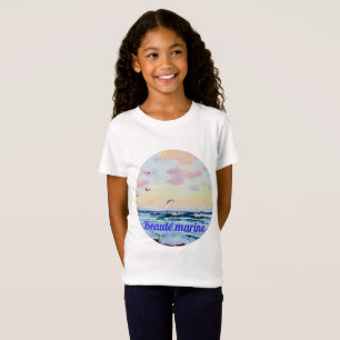Schoonheid marine-aquarel t-shirt