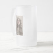  schoonheid matglas bierpul (Voorkant links)