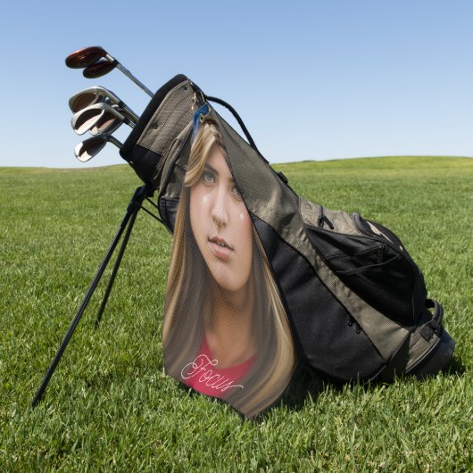 Schoonheid Meisje Golf Handdoek Focus (Groen)