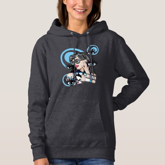 schoonheid meisje hoodie (Voorkant)