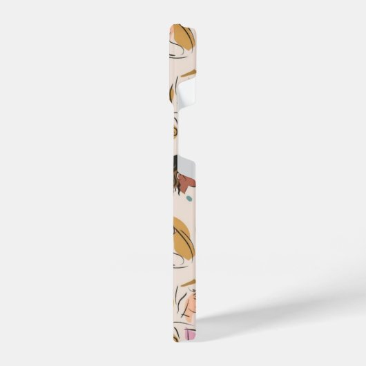 Schoonheid meisje ontwerp iPhone hoesje (Linkerkant)