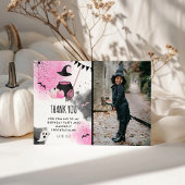 Schoonheid Meisjes Spooktacular Halloween Verjaard Bedankkaart