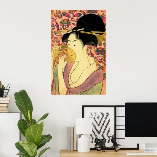 Schoonheid met Comb Poster (Thuiskantoor)