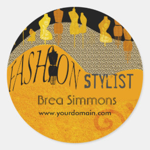 Schoonheid Mode Allurement Consultant Stylist Ronde Sticker