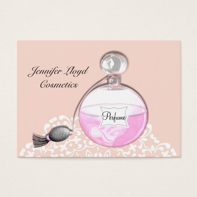 Schoonheid Mode Cosmetica Parfum verstuiver Fles Visitekaartje (Voorkant)