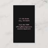 Schoonheid mode Salon vintage Parijs Eiffeltoren Visitekaartje (Achterkant)