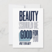 Schoonheid moet goed voor je zijn, dank je wel bedankkaart (Voorkant)