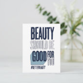 Schoonheid moet goed voor je zijn, dank je wel bedankkaart (Staand voorkant)