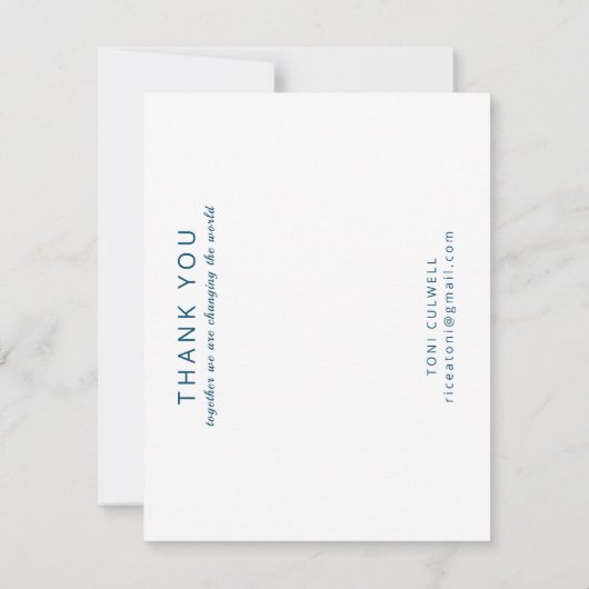 Schoonheid moet goed voor je zijn, dank je wel bedankkaart (Achterkant)