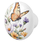 Schoonheid Monarch Vlinder Waterverf Keramische Knop (Rechts)