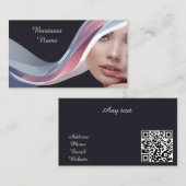 Schoonheid Mooie QR-code professional Visitekaartje (Voorkant / Achterkant)