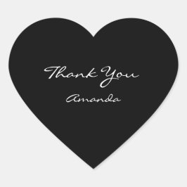 Schoonheid Naam Bruids Hart Dank Zwart Wit Hart Sticker