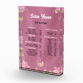 Schoonheid Nail Salon Prijs Lijst menu Fotoblokken (Rechts)