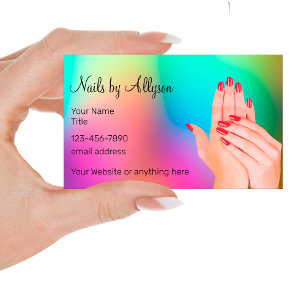 Schoonheid Nails Manicure Modern  Visitekaartje
