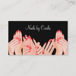Schoonheid Nails Manicure Visitekaartje