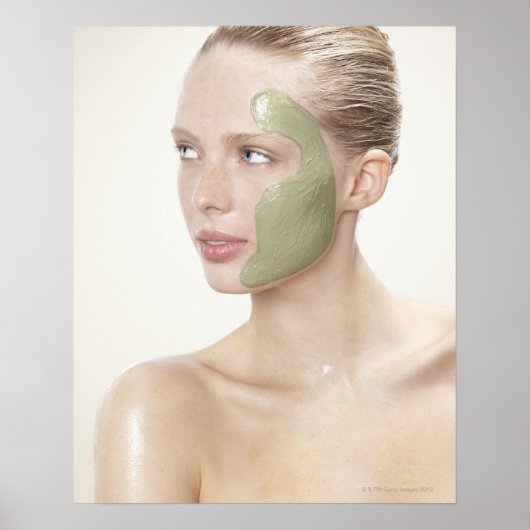 schoonheid, nat, spa, haar omhoog, blonde ogen, bl poster (Voorkant)