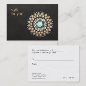 Schoonheid & Natuurlijke Wellness Retail Gift Cert Kortingskaartje (Voorkant / Achterkant)