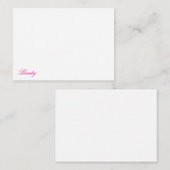 Schoonheid Notitiekaartje (Voorkant / Achterkant)