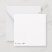 Schoonheid Notitiekaartje (Achterkant)