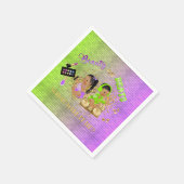 Schoonheid of Beats Green Paars Gold Gender onthul Servet (Hoek)