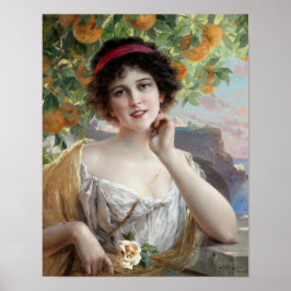 Schoonheid onder de sinaasappelboom, Fijne Kunst Poster