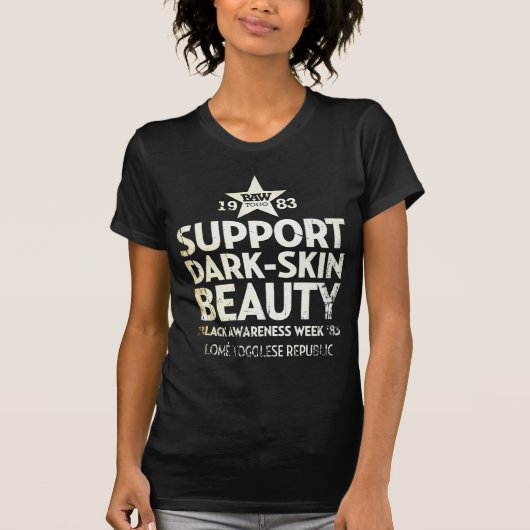Schoonheid ondersteunen t-shirt (Voorkant)