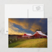 Schoonheid op het Briefkaart van het Boerderij (Voorkant / Achterkant)