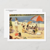Schoonheid op het strand, Highlands, Vintage van N Briefkaart (Voorkant / Achterkant)